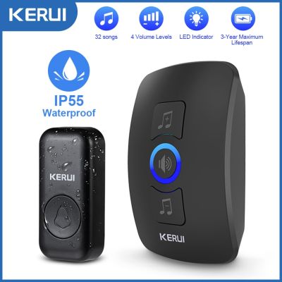 ❄✥♛ KERUI M525 Outdoor Wireless Doorbell Waterproof Smart Home Door Bell Chime Kit LED Flash Security Alarm Welcome House Melodies