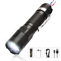 S11C Zoomable Flashlight 1000lm LH351D 5000K LED Torch Portable USB C Rechargeable 18650 EDC Lantern with Power Indicator