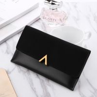 【CW】✎✟✺  2023 Leather Wallets Hasp Moneybags Coin Purse Woman Envelope Wallet Money Cards ID Holder Purses