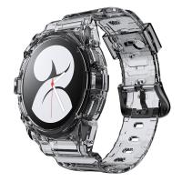 เคส + สายสำหรับนาฬิกา Samsung Galaxy Watch 4อุปกรณ์สายรัดสร้อยข้อมือกีฬาซิลิโคนใส Correa Galaxy Watch 5 40Mm 44Mm