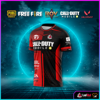 เสื้อE-Sport No.8.1 สีแดง เสื้อเกมส์ เสื้อกีฬา เสื้อCALL of DUTY เสื้อROV เสื้อFREEFRIE เสื้อPUB G เสื้อLOL