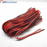 สายเคเบิลพีวีซีสายทองแดงเคลือบดีบุกสีแดงและสายสีดำยาว10เมตร22awg 20awg 24awg 26awg Rohs