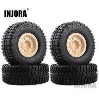 INJORA 4Pcs Plastic 1.9" Wheel Rim Tires Set for 110 RC Crawler Car Axial SCX10 90046 Tamiya CC01 D90 D110