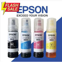 หมึกเติมแท้ EPSON เอปสัน 003 Set ใช้กับ 4 สี 4 ขวด ไม่มีกล่อง no box for L1110 L1210 L3100 L3101 L3106 L3110 L3150 L3250 #หมึกปริ้น  #หมึกสี  #หมึกปริ้นเตอร์  #หมึกเครื่องปริ้น hp #ตลับหมึก