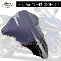 เหมาะสำหรับ YAMAHA YZF R1 2009-2014กระจกหน้า Deflector กระจกรถจักรยานยนต์กระจกบังลม YZFR1 2010 2011 2012 2013 09 10 11 12