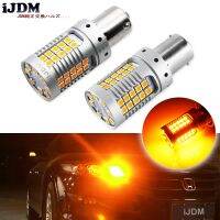 Ijdm 4Pcs Canbus Error ฟรี1156 LED ไม่มีแฟลช Hyper Flash Amber สีเหลือง3030 LED 7506 P21W BA15S หลอดไฟ LED สำหรับรถเลี้ยวไฟสัญญาณ