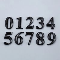 【LZ】❉﹉♠  5cm Black House Room Door Number Sticker Self Adhesive 0 to 9 Digits For Hotel Apartment Home Mailbox Number Door Plate Sign