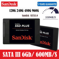 [ท้องถิ่นไทย]SanDisk SSD ULTRA 3D NAND 2.5" SATA Solid State Drive Max. 535MB/s (120GB/240GB/480GB/1TB)เหมาะสำหรับโน๊ตบุ๊คและเดสก์ท็อปรับประกัน 3 ปี