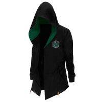 พร้อมส่ง เสื้อแจ็กเก็ตยาว มีฮู้ด คอสเพลย์ Harry Potter Slytherin QC7310958