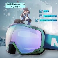 Winter Ski Goggles Double Layers Uv Anti-Fog Snowboard Bicycle Glasses Motocross Sports Skiing Eyewear Men Women Alpine Skis