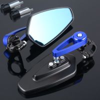 Universal Motorcycle Handle Bar End Rearview Side Mirrors For suzuki v strom 650 gsx r 600 samurai sj410 gsx s1000 drz 400