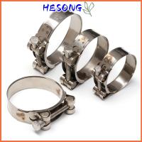 HESONG 1pc มีประโยชน์ ใหม่ ฮาร์ดแวร์ เครื่องมือซ่อม ไอเสีย สแตนเลส คลิปหนีบท่อ ที โบลต์ ที่หนีบท่อ