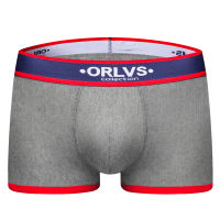 ORLVS Mens er Breathable ผ้าฝ้ายชุดชั้นในเซ็กซี่กางเกงสั้นกางเกงชาย Cueca ershorts นุ่มลื่นนักมวยผู้ชาย