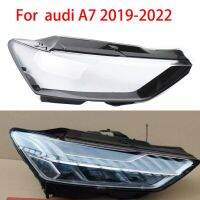 ฝาครอบไฟหน้าโป๊ะโคมไฟแบบใสสำหรับ A7 Audi 2019-2022