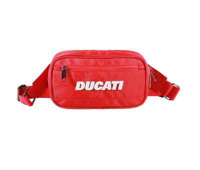 DUCATI กระเป๋าคาดเอวลิขสิทธิ์แท้ดูคาติ ขนาด 24x13x5.5 cm.DCT49 178 สีแดง