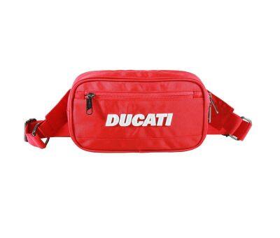 DUCATI กระเป๋าคาดเอวลิขสิทธิ์แท้ดูคาติ ขนาด 24x13x5.5 cm.DCT49 178 สีแดง