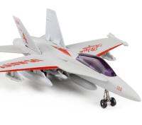 【Bestseller】 F-18นักรบโลหะแบบหล่อจากอัลลอยโมเดลเครื่องบินเด็กโมเดลเครื่องบินอัลลอยเสียงดึงกลับได้ของขวัญเด็กแบบจำลองรบ