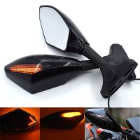 Universal Motorcycle Rearview Mirror with/LED Turn Signal for Ducati 1199 Superleggera 848 1098/R/S 1199 1198/S 1199 899 1299 Mirrors