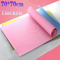 Silicone Non-Stick Thickening Mat Large Size Rolling Dough Liner Pad Pastry Cake Paste Flour Table Sheet with Scale Kitchen Tool Bread  Cake Cookie Ac