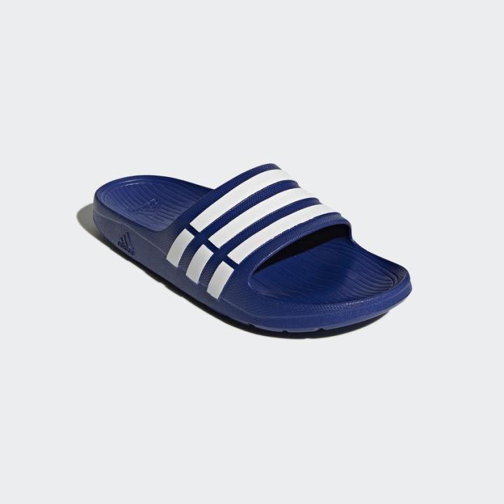 รองเท้าแตะ-adidas-duramo-slide-สีน้ำเงินแถบขาว