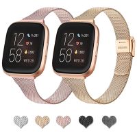 Metal Slim Strap For Fitbit Versa Versa 2 Band Smart Watchband Band For Fitbit Versa SE Versa Lite Strap Milanese Loop Bracelet