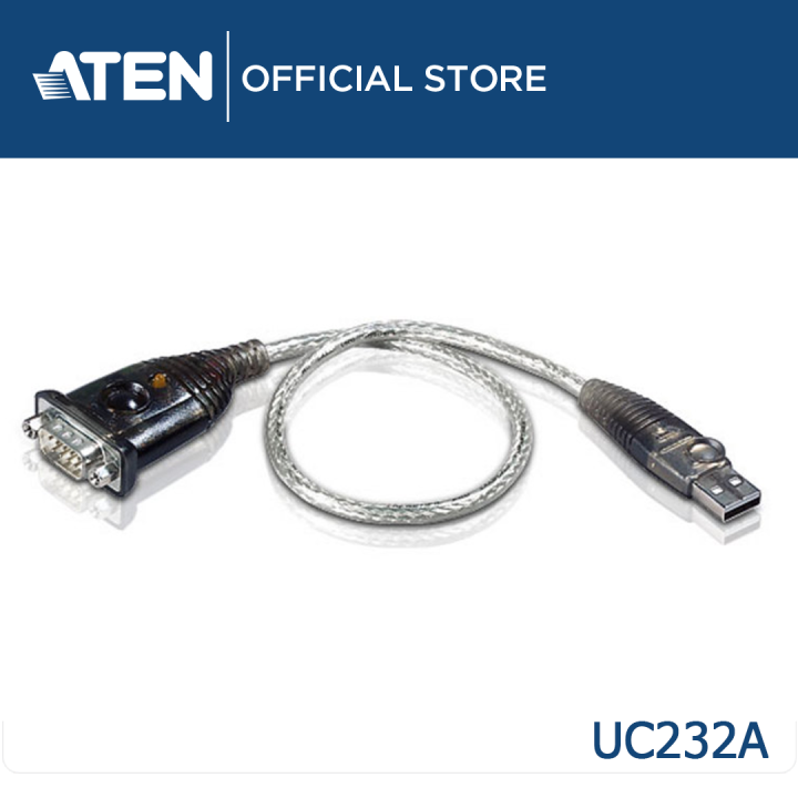 ATEN USB to RS232 Serial Converter Adapter Cable COM Port DB9 / RJ45