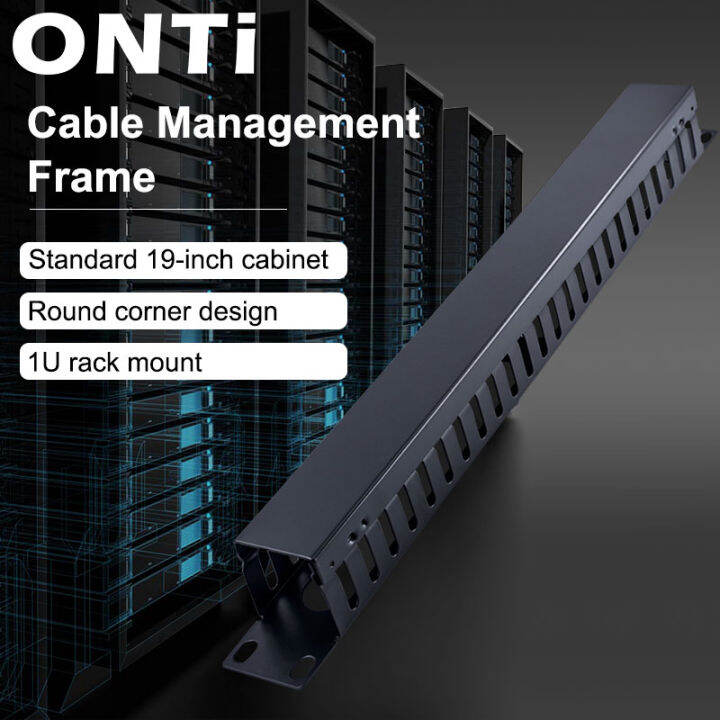Onti 1U/2U Cable Management Horizontal Mount 19 Inch Server Rack , 12/ ...