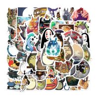 25/50PCS  Japanese Anime Stickers Ghibli Hayao Miyazaki Totoro Spirited Away Princess Mononoke KiKi Stationery Sticker Stickers Labels