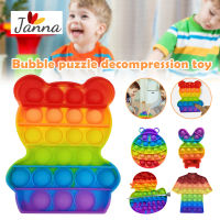 Rainbow pop it Fidget Simple Dimple Toy for kid