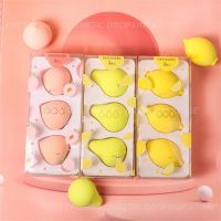 【FCL】۩✙✽ 1/Makeup Sponge Puff Wet And Dry Combined Makeup Foundation Loose Bevel Cut Tools