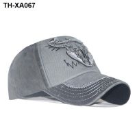 Han edition style washed baseball caps do old embroidered hat affixed cloth archaize tauren cowboy