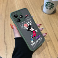 เคสสำหรับ Realme C53 Realme Narzo N53การ์ตูนน่ารักมีน้ำค้างแข็งโปร่งใสเล่นบาสเกตบอลแบบแข็งเคสใส่โทรศัพท์กันกระแทกเคสป้องกันกล้องปกหลังแบบเต็ม