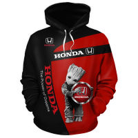 2021 Autumn New Mens Honda Logo Hoodie 3D Digital Print Sweatshirt Fashion Men Sportswear Punk Harajuku Streetwear Men Clothing