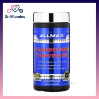 [Exp05/2024] ALLMAX Nutrition L-Carnitine + Tartrate 120 Capsules แอล-คาร์นิทีน