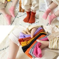 2YAO2YAO Comfortable Thicken Sleeping Socks Thermal Wool Baby Foot Warmers Velvet Boots Kids Cotton Socks Snow Floor Socks