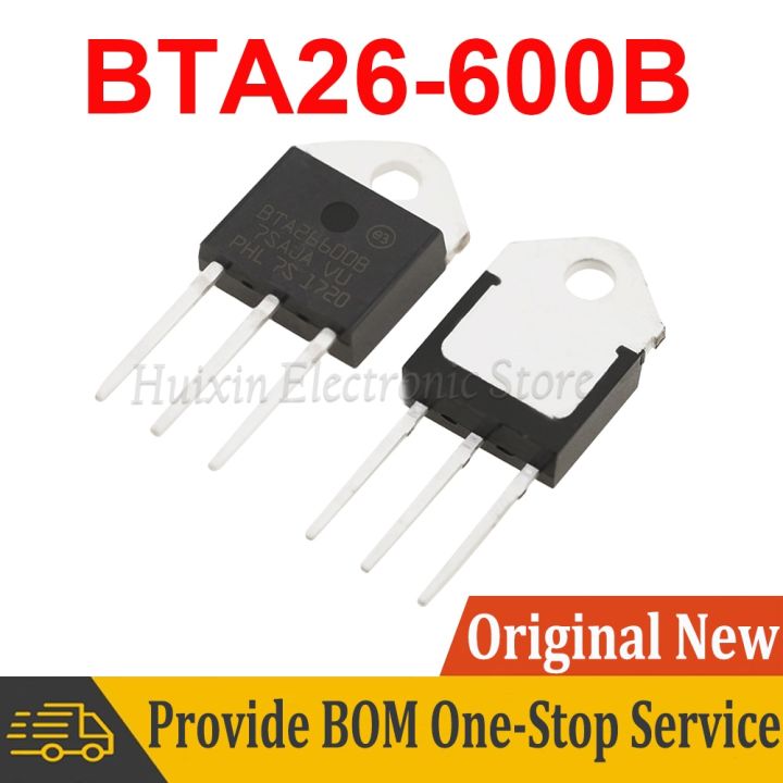 |“{} 2Pcs BTA26-600B TO-3P BTA26600B TO3P BTA26-600 25A TRIACS New And Original IC Chipset