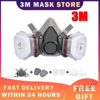 【hot sale】❍✓ D03 【The-cheapest】7-in1-3M-6200 Gas-Mask-Spray-Paint-Decoration-Chemical-Dust-Mask-Protection-Toxic-Steam-Filter-Respirator-Half-Mask-i