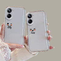 เคส Realme 10 Pro 5G เคส  Realme 10 Pro+ 5Gโทรศัพท์มือถือแบบแข็ง ใส กันกระแทก ลายหน้ายิ้ม หรูหรา สําหรับ