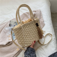 Summer Weave Straw Handbags Tassel Design Beach Shoulder Bags for Women  Female Casual Travel Crossbody Bag Fashion Tote