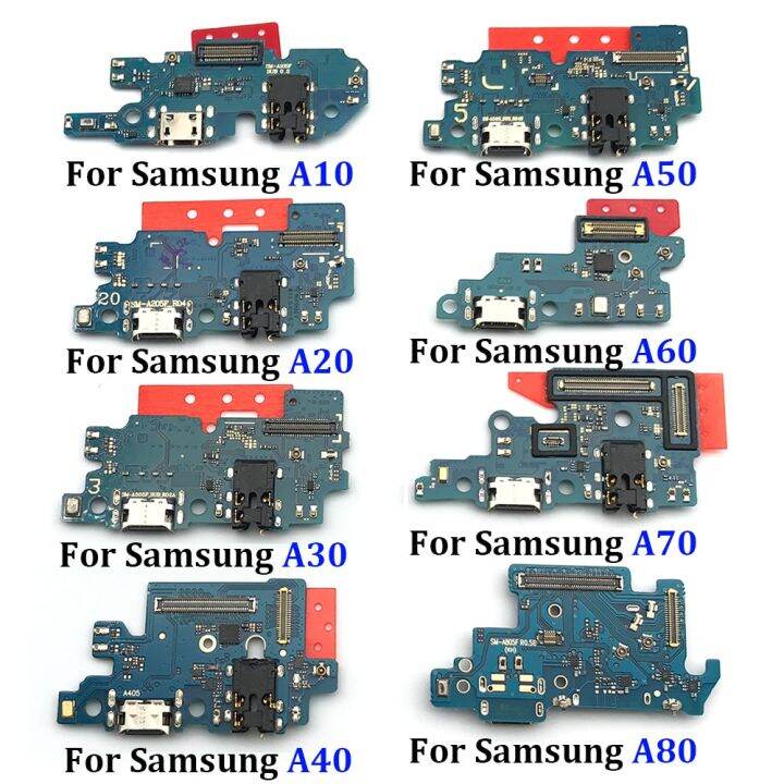 usb-บอร์ดเฟล็กซ์ที่เชื่อมต่อพอร์ตเครื่องบรรจุไฟเหมาะสำหรับ-samsung-a80-a70-a60-a50-a40-a30-a20-a10-a202f-a7-a9-a750-a920-a20s-a10s