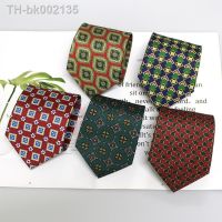 ﹍✎● Linbaiway 9cm British Style Ties for Man Neckties Polyester Business Neck Tie for Men Formal Dress Cravat Wedding Party Gravats