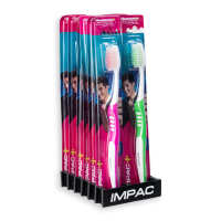 IMPAC อิมแพค แปรงสีฟัน รุ่นซอฟท์แอนด์สลิม แพ็ค 12 ด้าม