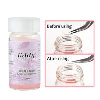 【⊕Good quality⊕】 ohixyl 20Ml น้ำยาล้างกาวของเหลวขนตามืออาชีพขยายแหนบอุปกรณ์ทำความสะอาดและฟองน้ำลูกทำความสะอาดที่หนีบขนตา