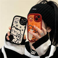 น่ารักการ์ตูนเสือเคสโทรศัพท์สำหรับ iPhone13 แมวน่ารักเคสโทรศัพท์สำหรับ iPhone12 ซิลิโคนป้องกันการตกเคสโทรศัพท์สำหรับ iPhone11 นุ่ม XSMAX สุทธิสีแดง XR สิ่งสกปรกทน 8 PLUS