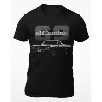 1969 Chevy El Camino Classic Car Cool Discount T-Shirt เสื้อยืดผู้ชายผ้าฝ้าย100