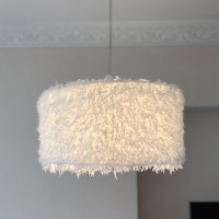 Romantic Feather Ceiling Light Modern Hanging Lamp Chandelier Warm WhiteWhite Light Ceiling Lamp for BedroomLiving RoomHo