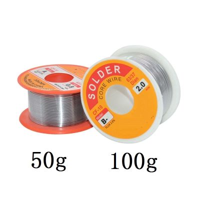 Solder wire 0.6/0.8/1.0/2.0 63/37 FLUX 2.0 45FT Tin Lead Tin Wire Melt Rosin Core Solder Soldering Wire Roll No-clean