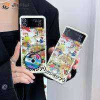 JieHui สำหรับ Samsung พร้อม Flip4/พร้อม Flip3 hayao miyazaki CD Fashion Phone Case