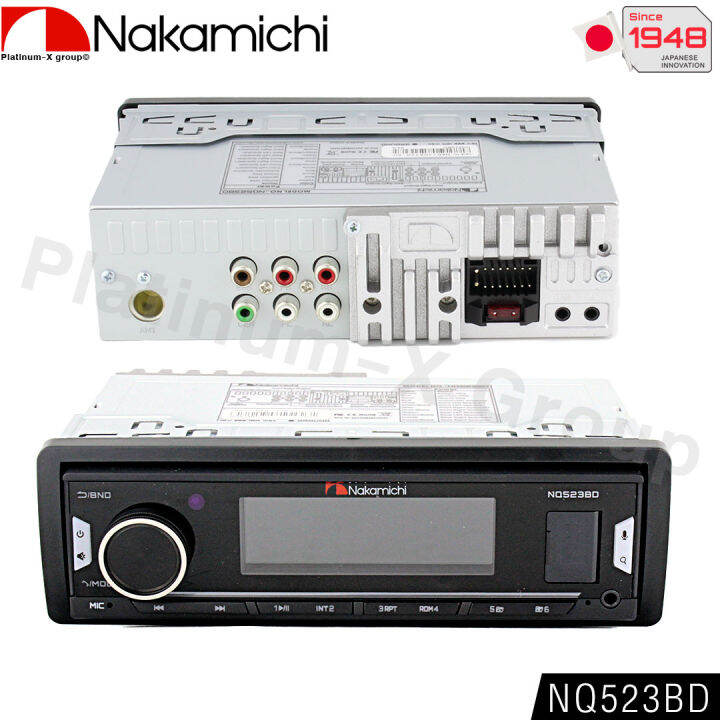 nakamichi-nq523bd-วิทยุติดรถยนต์-1din-eq-32band-มีบลูทูธ-รองรับ-bluetooth-usb-aux-fm-วิทยุ-1din-บลูทูธ-50x4-max-power-สั่งงานผ่านสมาร์ทโฟน