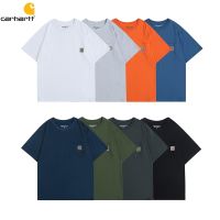 2023 Carhartt K87ผู้ชาย Workwear กระเป๋าลำลองแขนสั้น